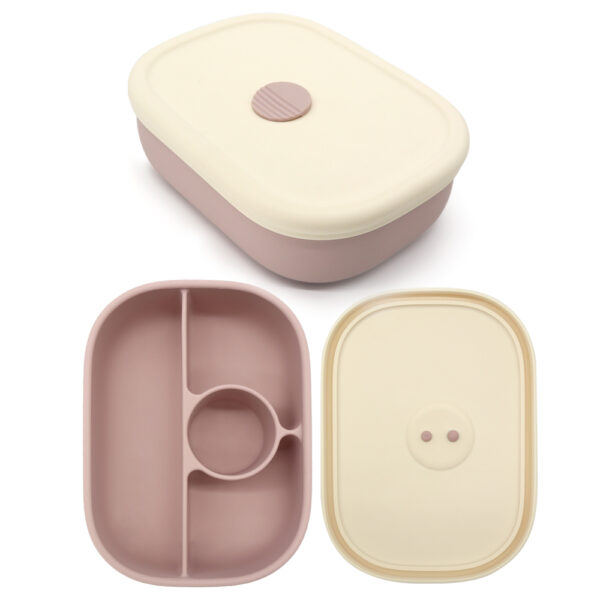 NURSIMOM LUNCHERA DE SILICONA CON TAPA